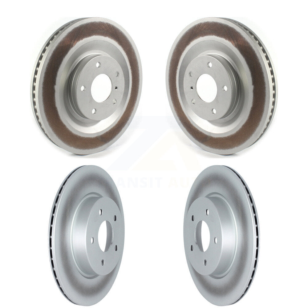 Coated Disc Brake Rotors Front Rear Kit For INFINITI QX50 QX55
