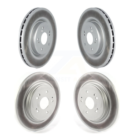Coated Disc Brake Rotors Front Rear Kit For 2019-2024 Acura RDX