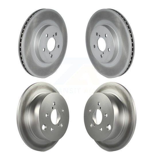 Coated Disc Brake Rotors Front Rear Kit For Subaru Crosstrek Impreza