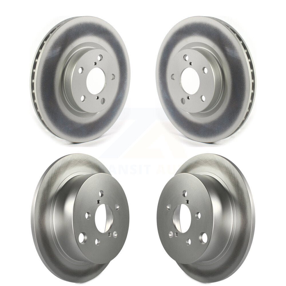 Coated Disc Brake Rotors Front Rear Kit For Subaru Impreza