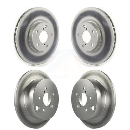 Coated Disc Brake Rotors Front Rear Kit For Subaru Impreza