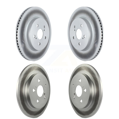 Coated Disc Brake Rotors Front Rear Kit For Toyota Corolla Prius Prime
