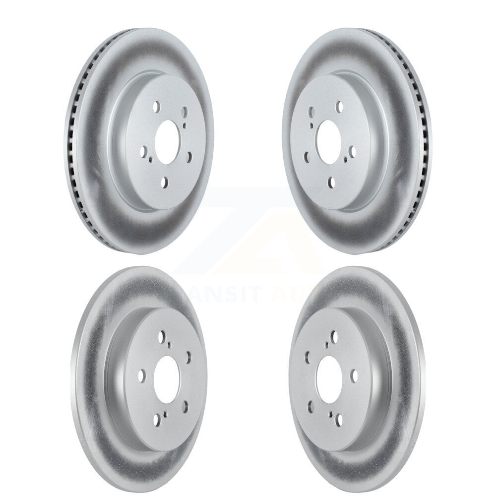 Coated Disc Brake Rotors Front Rear Kit For Toyota Corolla