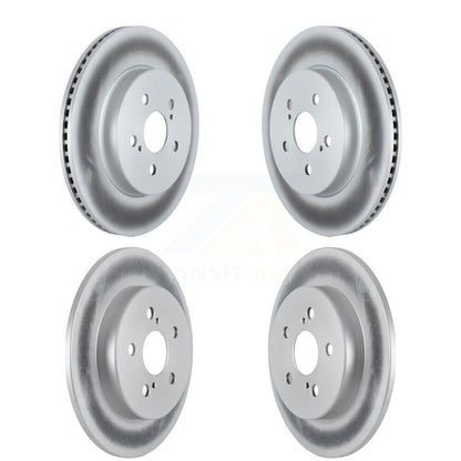 Coated Disc Brake Rotors Front Rear Kit For Toyota Corolla