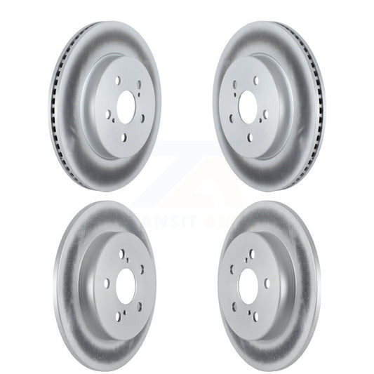 Coated Disc Brake Rotors Front Rear Kit For Toyota Corolla