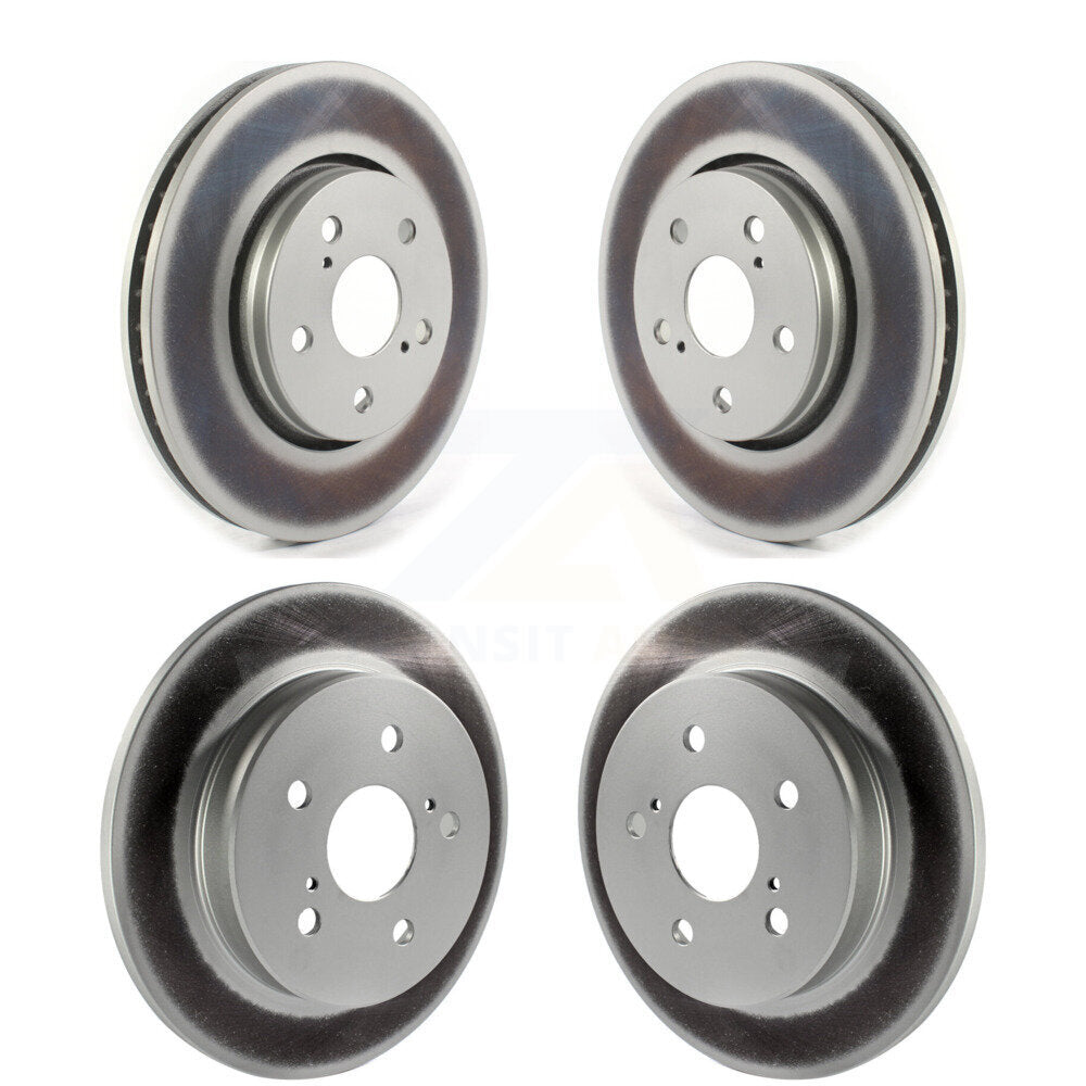 Coated Disc Brake Rotors Front Rear Kit For Toyota C-HR