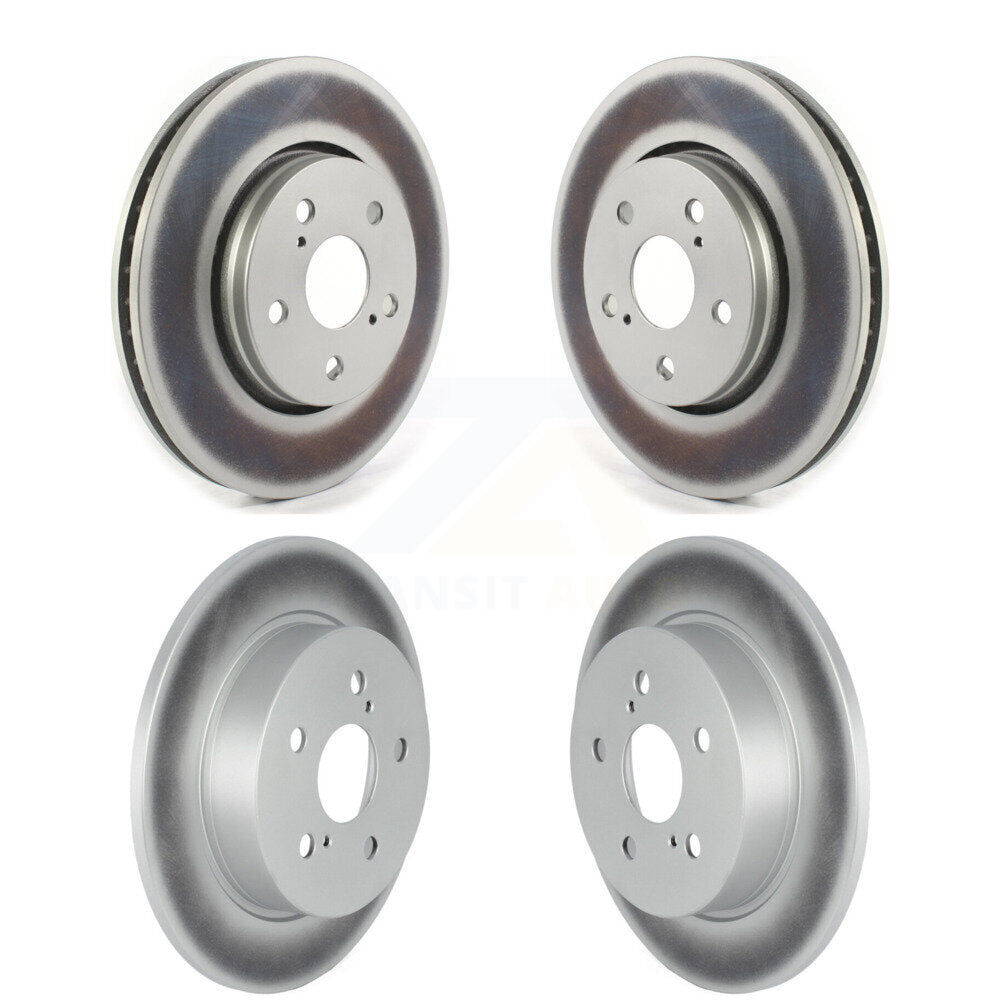 Coated Disc Brake Rotors Front Rear Kit For Toyota C-HR