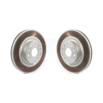 Coated Disc Brake Rotors Front Pair For Chevrolet Camaro Cadillac CT5 CTS CT6