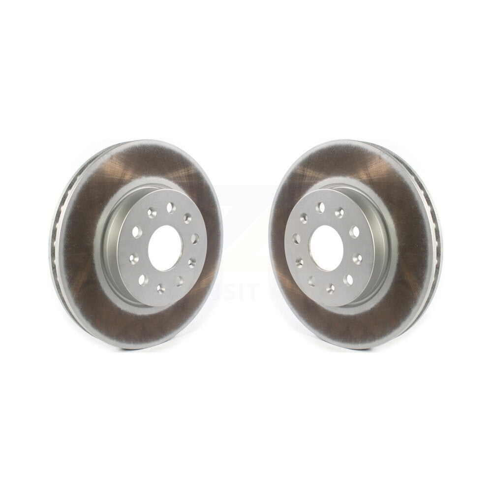 Coated Disc Brake Rotors Front Pair For Chevrolet Camaro Cadillac CT5 CTS CT6