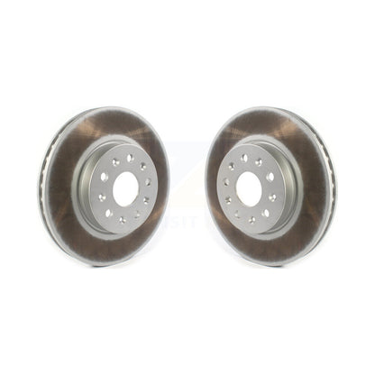 Coated Disc Brake Rotors Front Pair For Chevrolet Camaro Cadillac CT5 CTS CT6