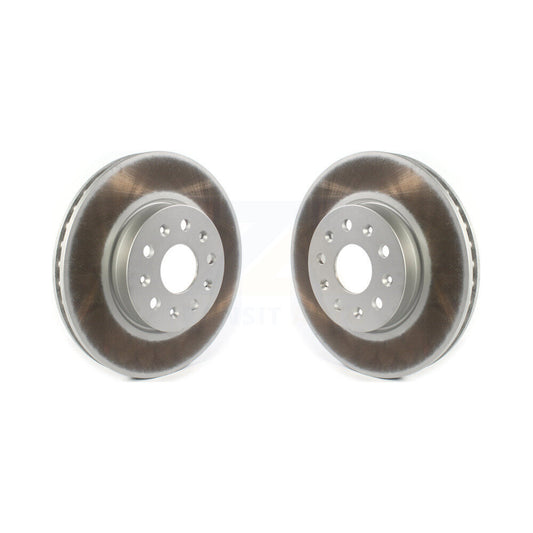 Coated Disc Brake Rotors Front Pair For Chevrolet Camaro Cadillac CT5 CTS CT6