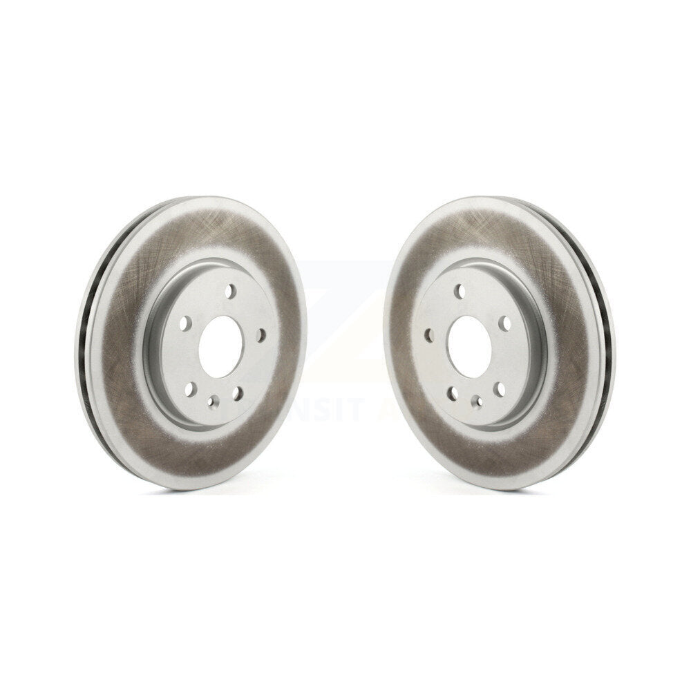 Coated Disc Brake Rotors Front Pair For Buick Envision Cadillac XT4