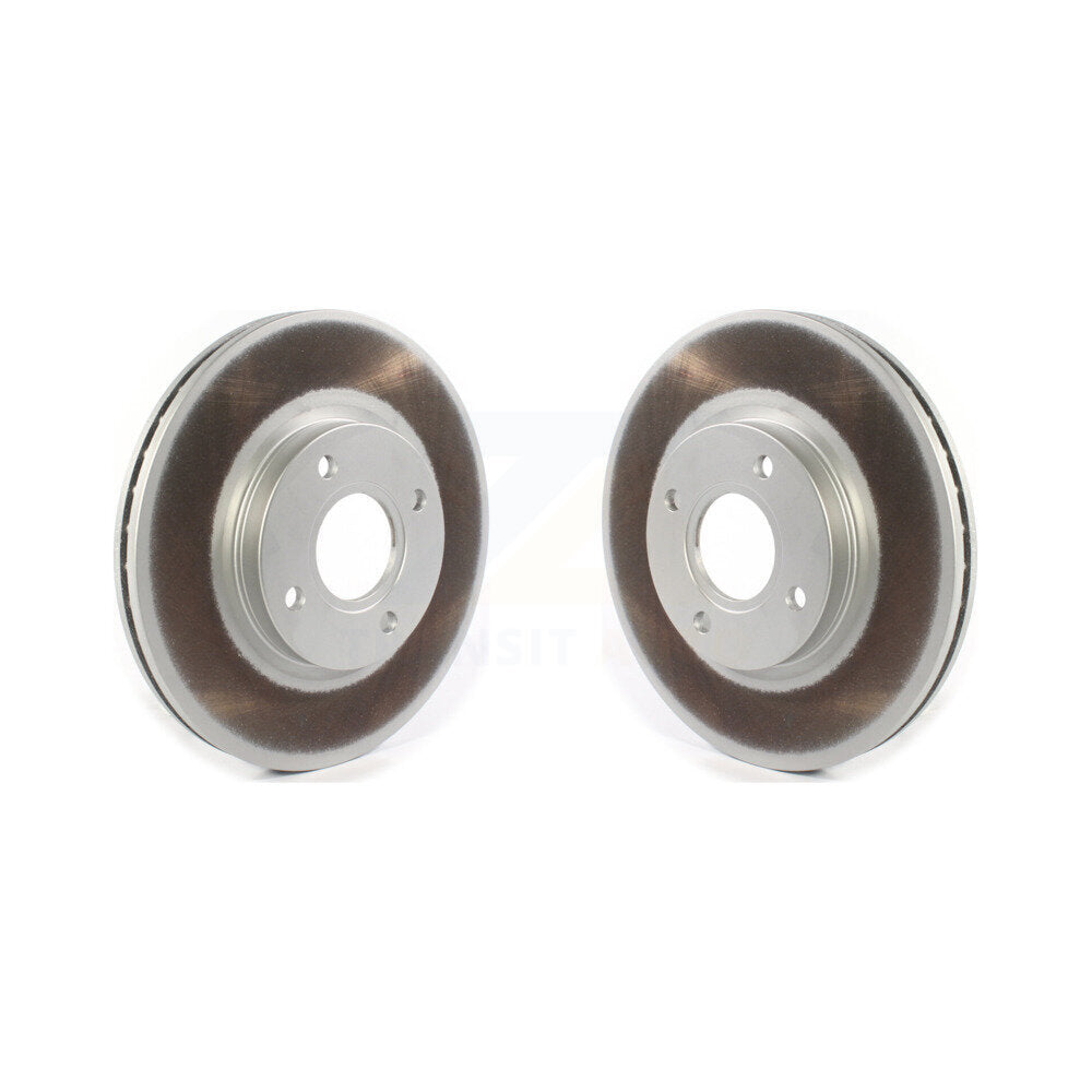 Coated Disc Brake Rotors Front Pair For 2014-2019 Ford Fiesta ST