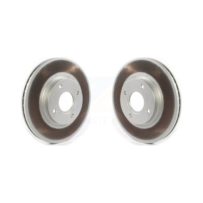 Coated Disc Brake Rotors Front Pair For 2014-2019 Ford Fiesta ST