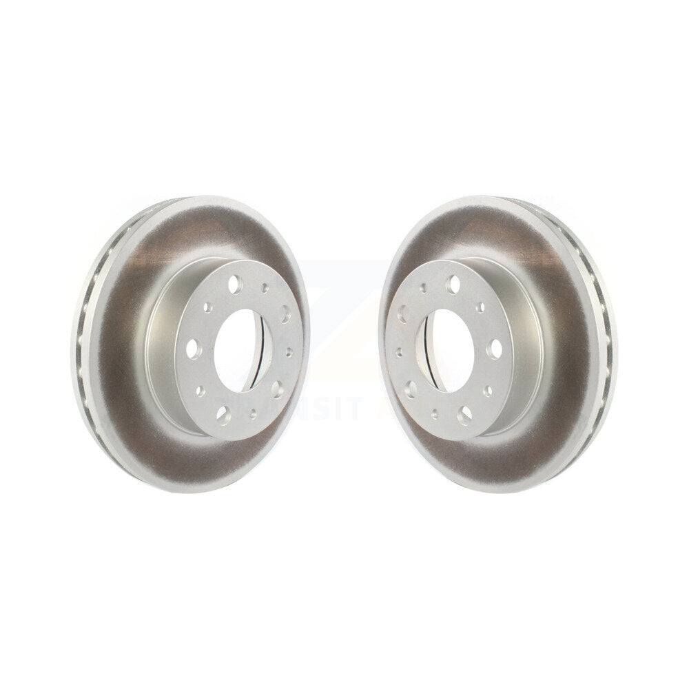 Coated Disc Brake Rotors Front Pair For 2014-2024 Ram ProMaster 2500 3500 1500