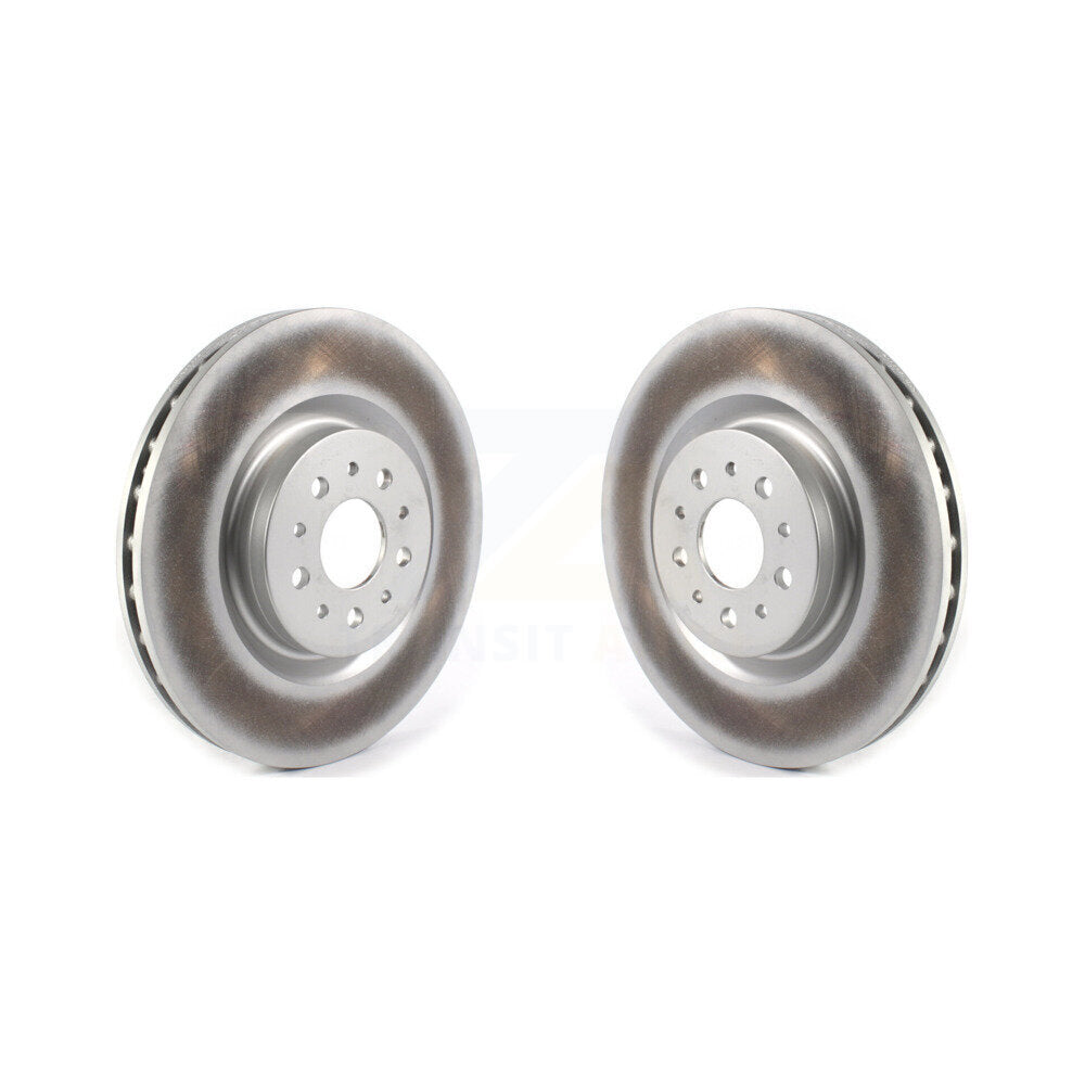 Coated Disc Brake Rotors Front Pair For 2015-2022 Ram ProMaster City