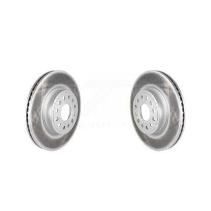 Coated Disc Brake Rotors Front Pair For Ram 1500