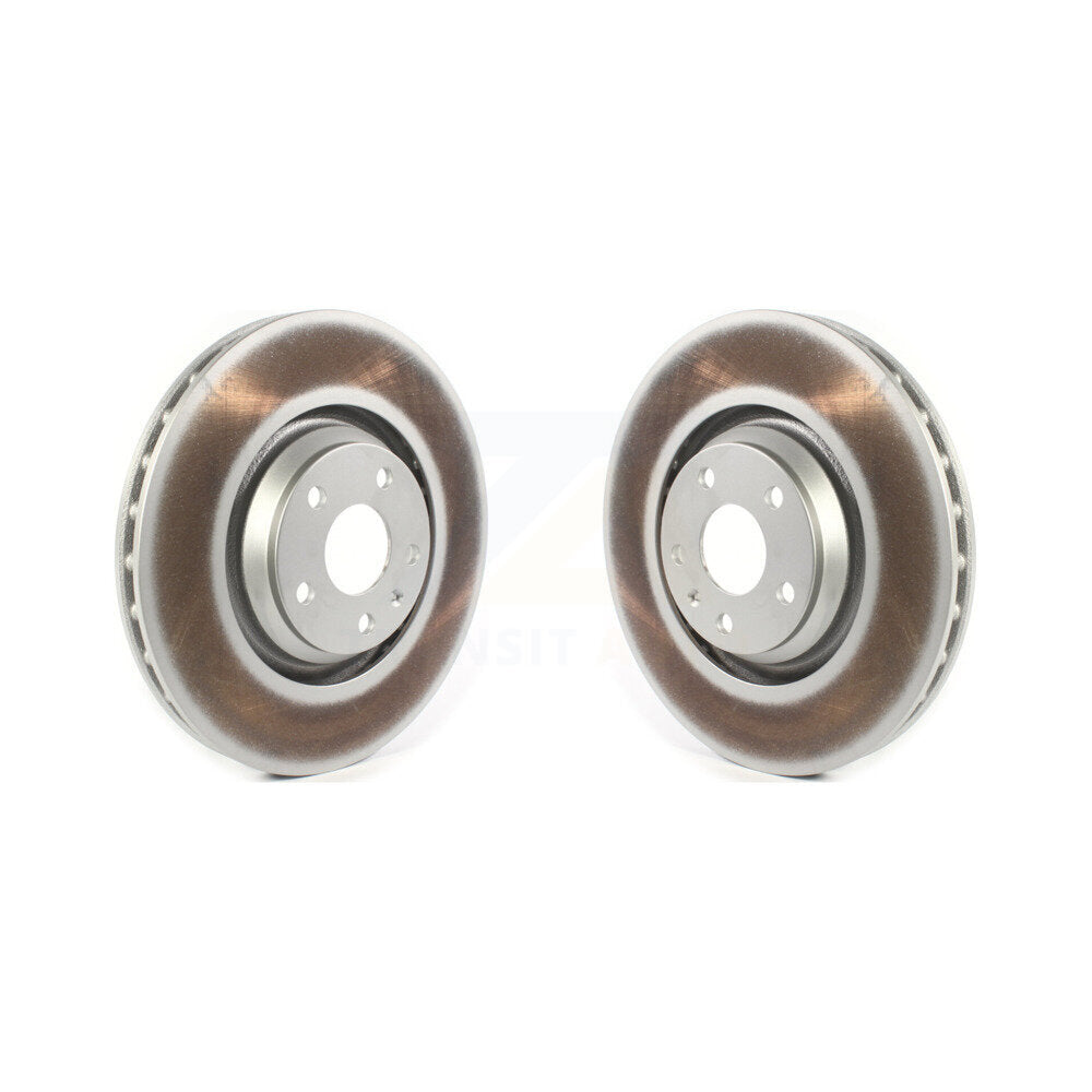 Coated Disc Brake Rotors Front Pair For Audi TT Quattro TTS