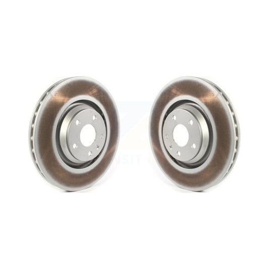 Coated Disc Brake Rotors Front Pair For Audi TT Quattro TTS