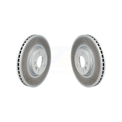 Coated Disc Brake Rotors Front Pair For Volkswagen CC Passat