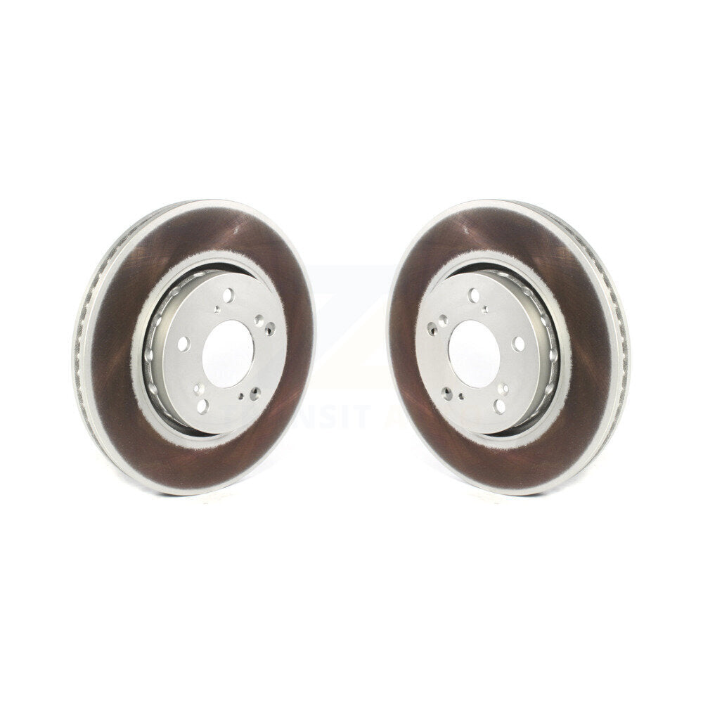 Coated Disc Brake Rotors Front Pair For Acura RLX