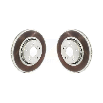 Coated Disc Brake Rotors Front Pair For Acura RLX