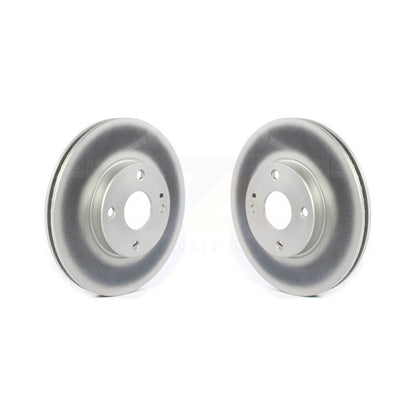 Coated Disc Brake Rotors Front Pair For Toyota Yaris iA Scion