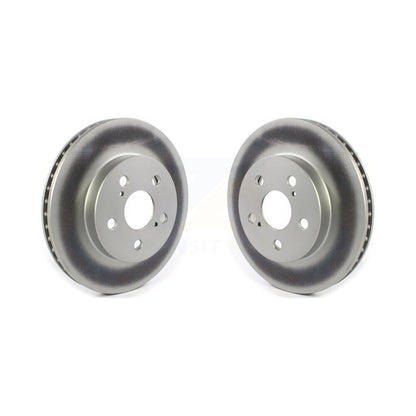 Coated Disc Brake Rotors Front Pair For Toyota Corolla Prius Prime AWD-e