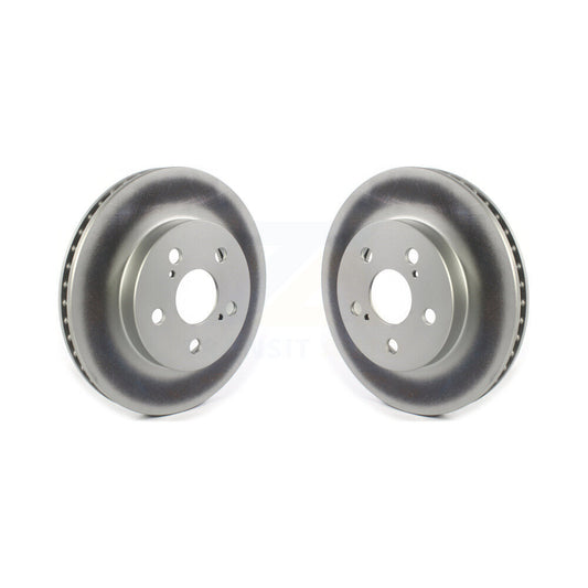 Coated Disc Brake Rotors Front Pair For Toyota Corolla Prius Prime AWD-e