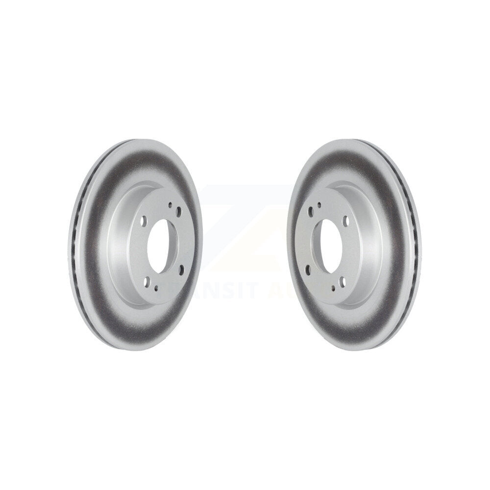Coated Disc Brake Rotors Front Pair For 2017-2024 Mitsubishi Mirage G4