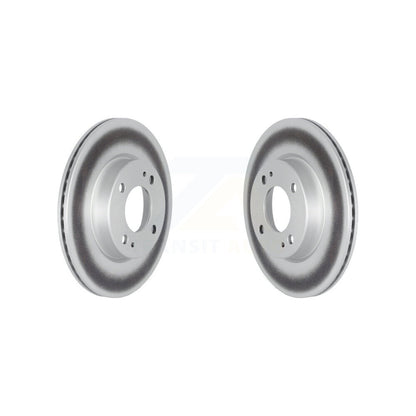 Coated Disc Brake Rotors Front Pair For 2017-2024 Mitsubishi Mirage G4