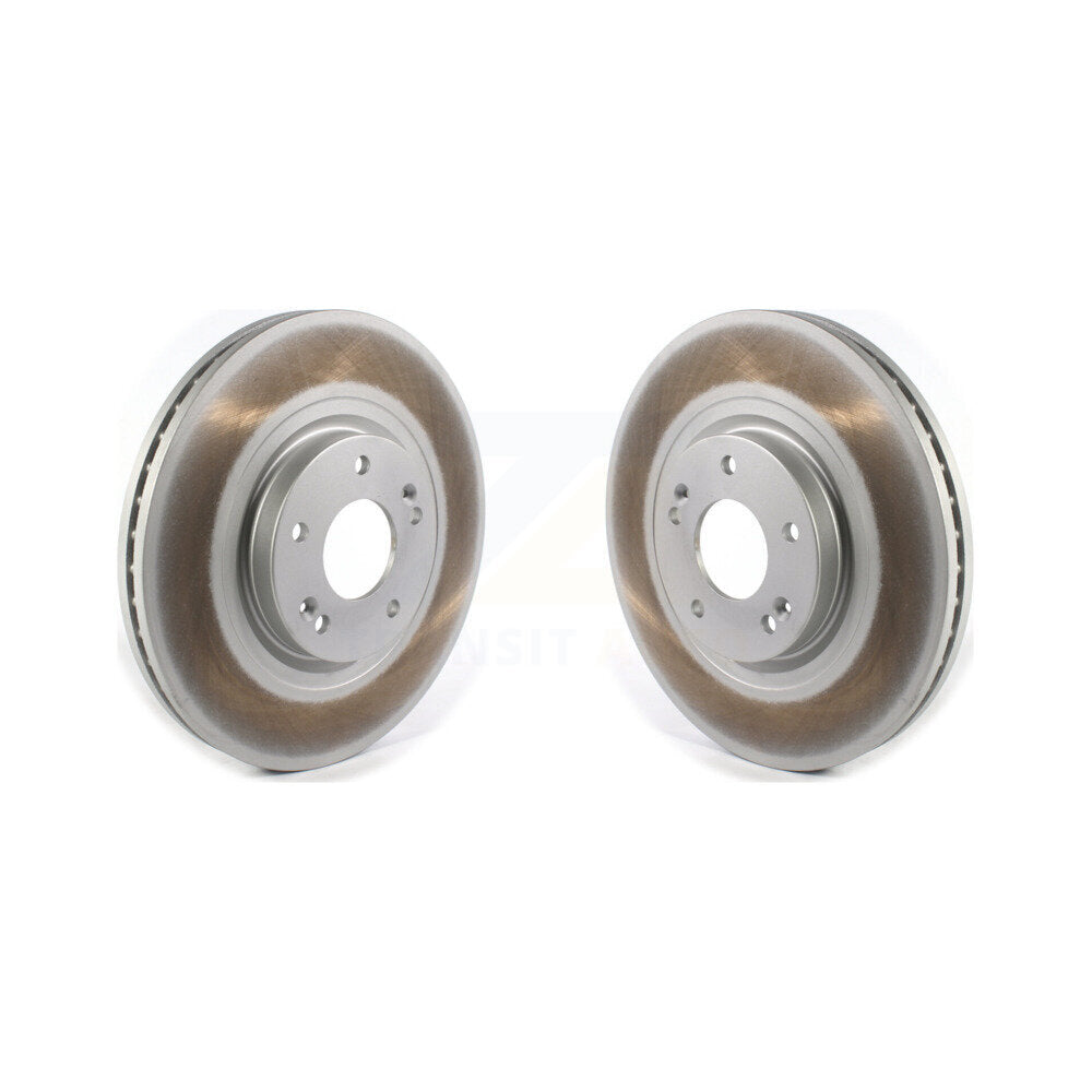 Coated Disc Brake Rotors Front Pair For 2015-2021 Kia Sedona