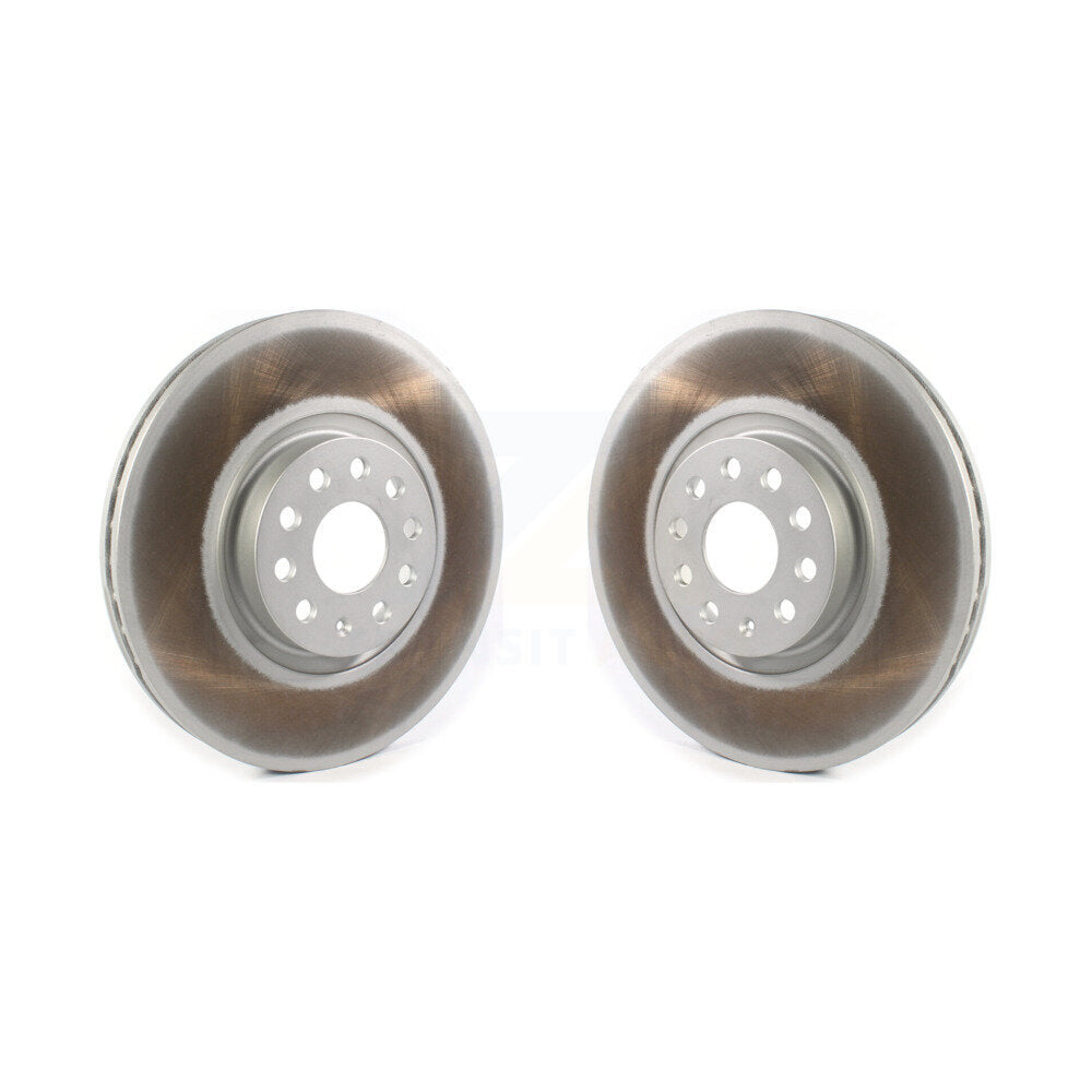 Coated Disc Brake Rotors Front Pair For Volkswagen Atlas Cross Sport