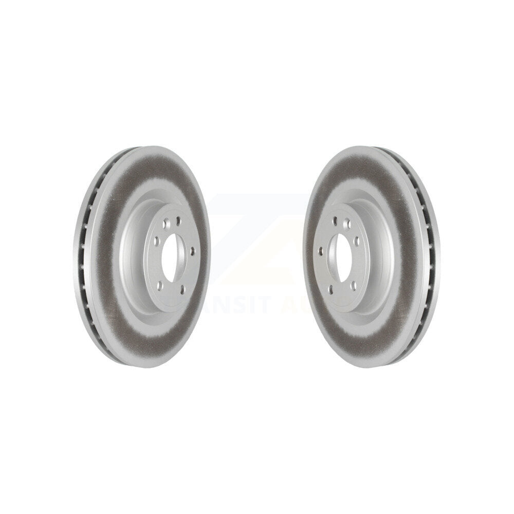 Coated Disc Brake Rotors Front Pair For Land Rover Range Sport Discovery