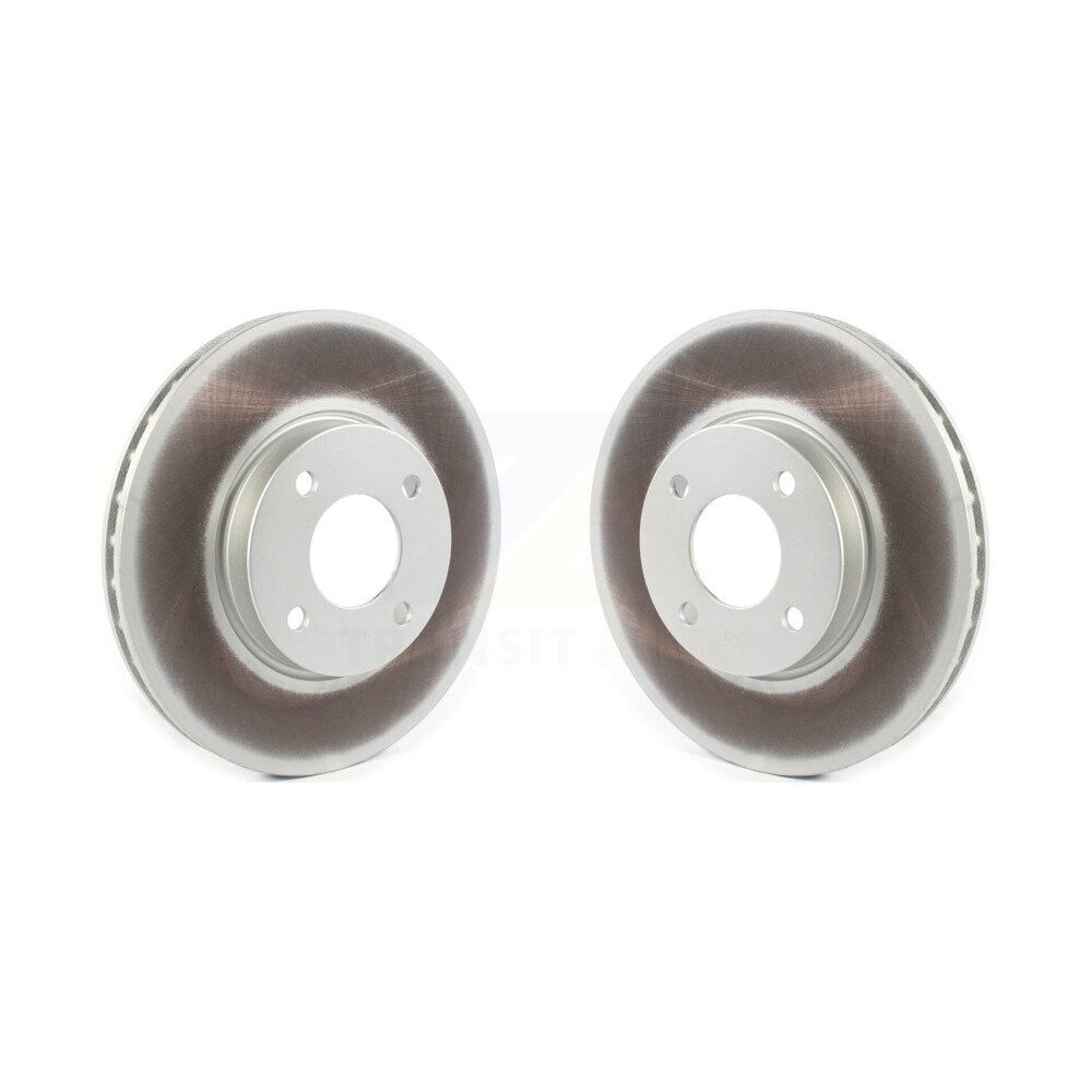 Coated Disc Brake Rotors Front Pair For Nissan Kicks Sentra Versa