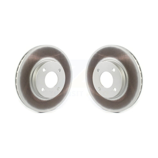 Coated Disc Brake Rotors Front Pair For Nissan Kicks Sentra Versa