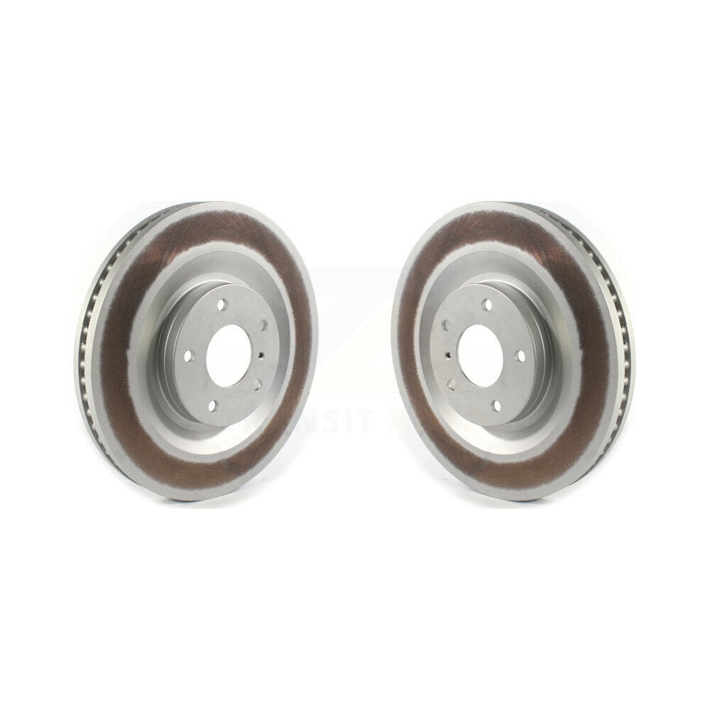 Coated Disc Brake Rotors Front Pair For INFINITI QX50 QX55