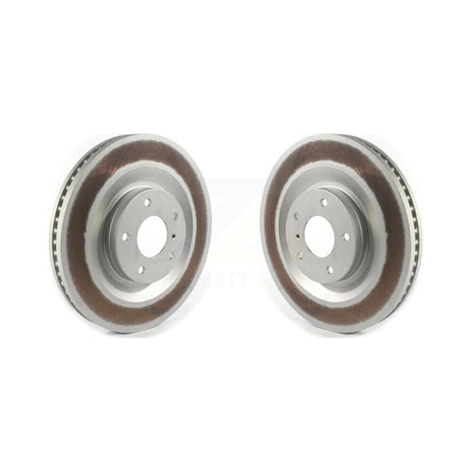 Coated Disc Brake Rotors Front Pair For INFINITI QX50 QX55