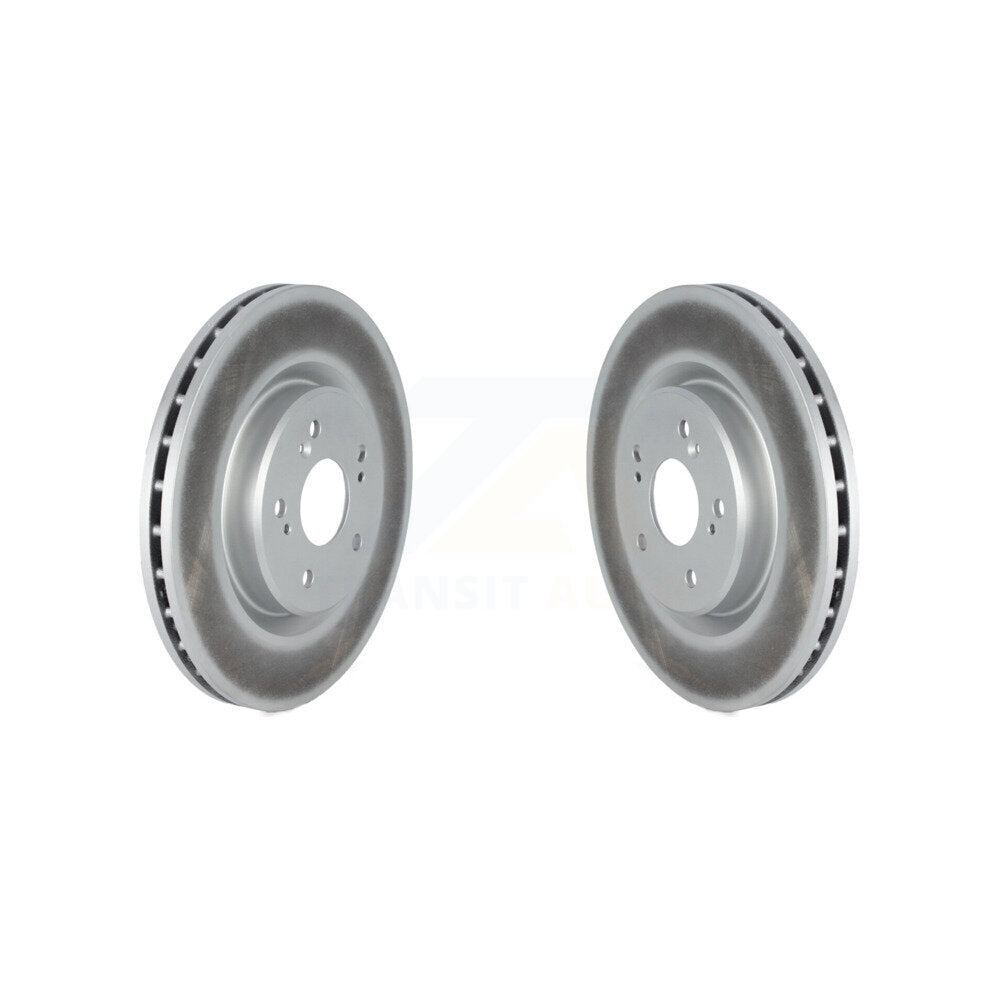 Coated Disc Brake Rotors Front Pair For 2019-2024 Acura RDX