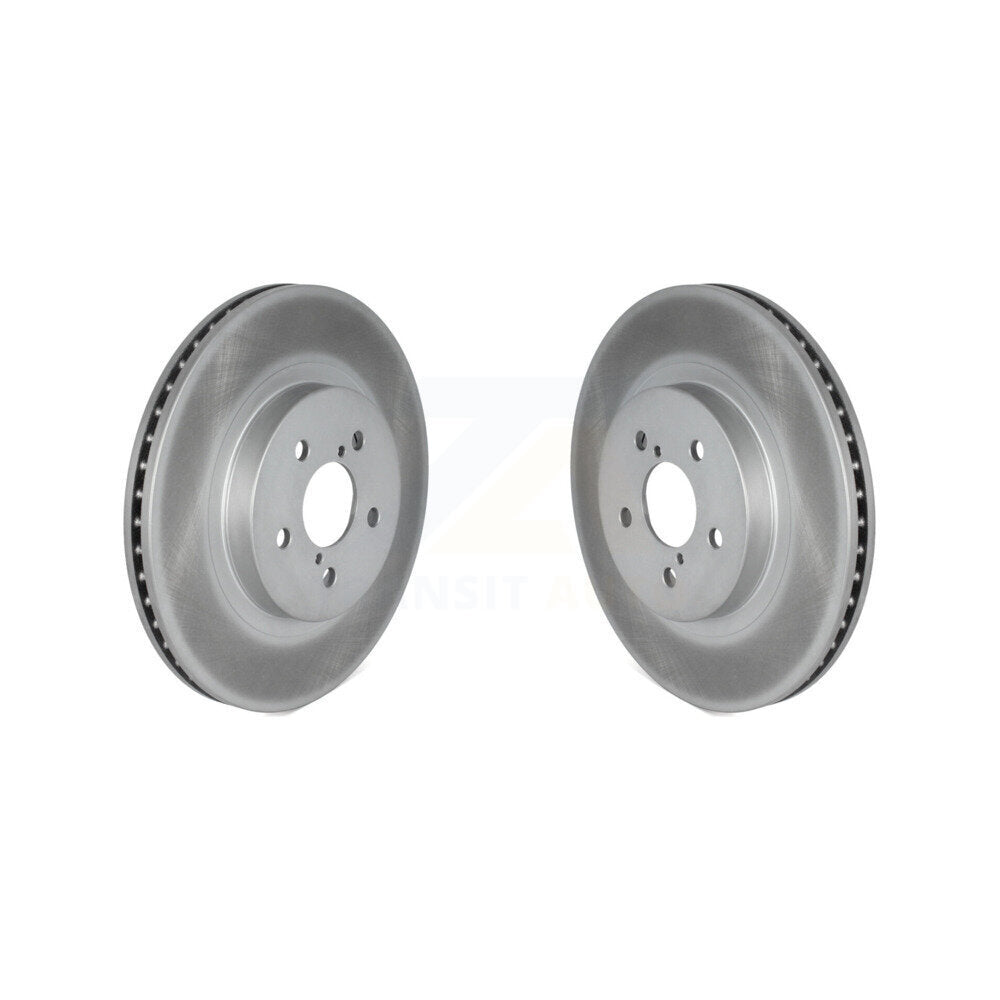 Coated Disc Brake Rotors Front Pair For Subaru Crosstrek Impreza