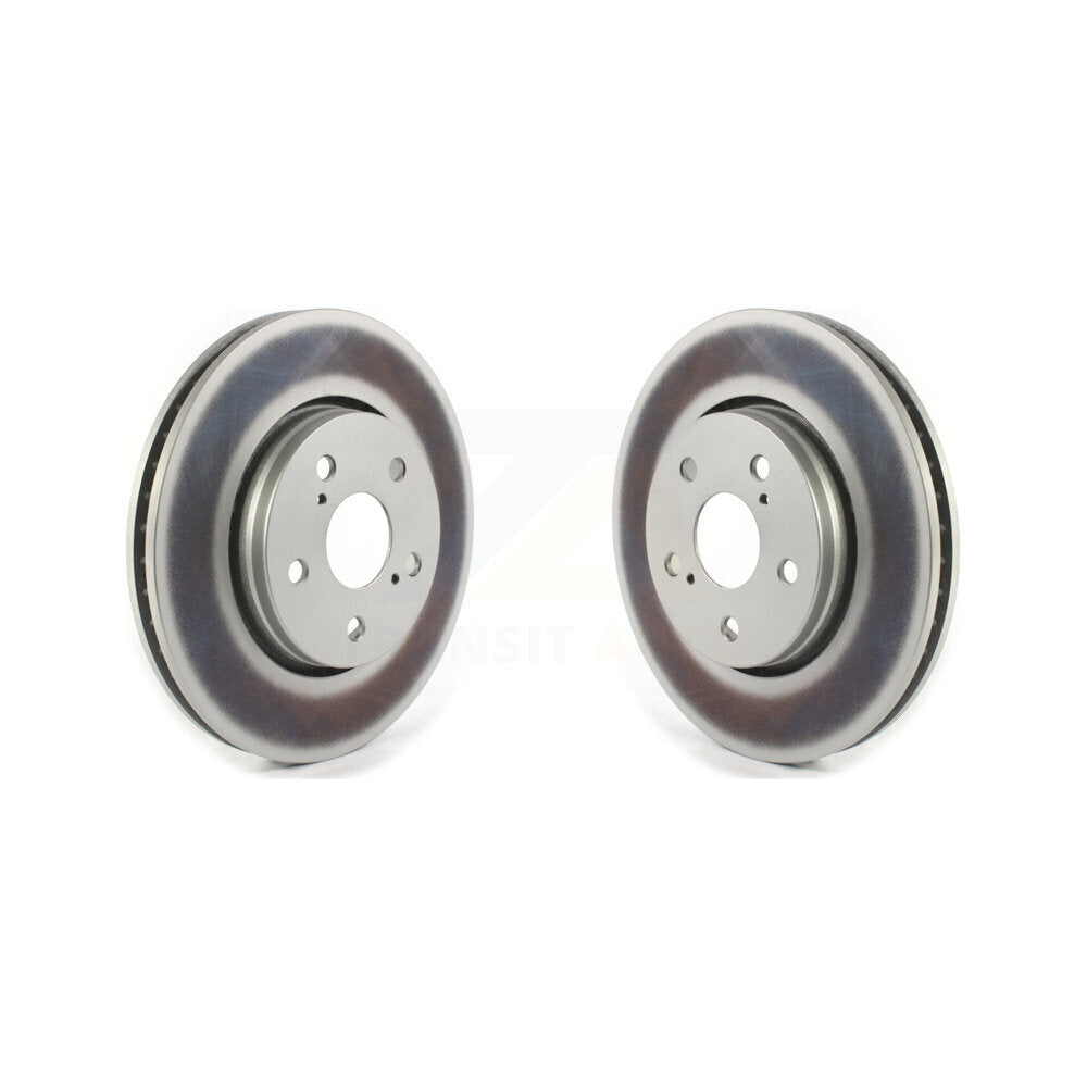 Coated Disc Brake Rotors Front Pair For Toyota C-HR