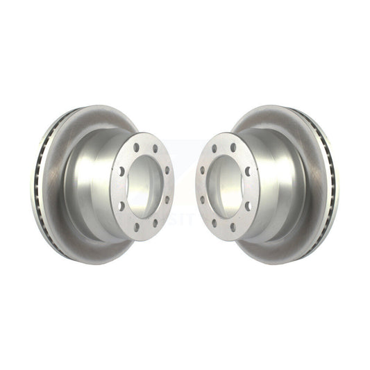 Coated Disc Brake Rotors Rear Pair For GMC Savana 3500 Chevrolet Express 4500