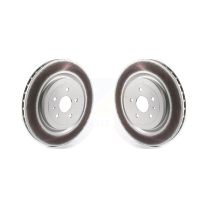 Coated Disc Brake Rotors Rear Pair For Chevrolet Camaro Cadillac CTS