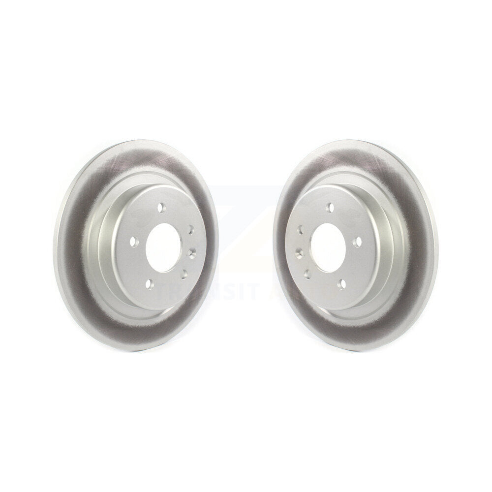 Coated Brake Rotors Rear Pair For Buick Envision With 315mm Diameter Rotor