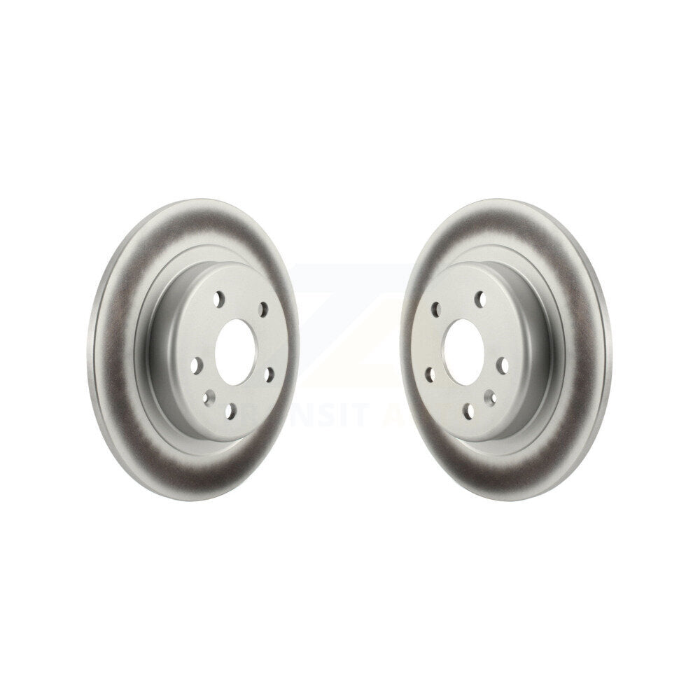 Coated Brake Rotors Rear Pair For Buick Envision With 315mm Diameter Rotor