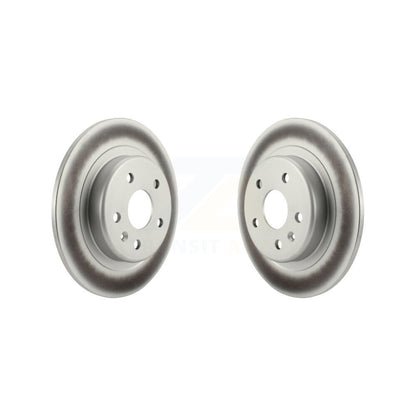 Coated Brake Rotors Rear Pair For Buick Envision With 315mm Diameter Rotor