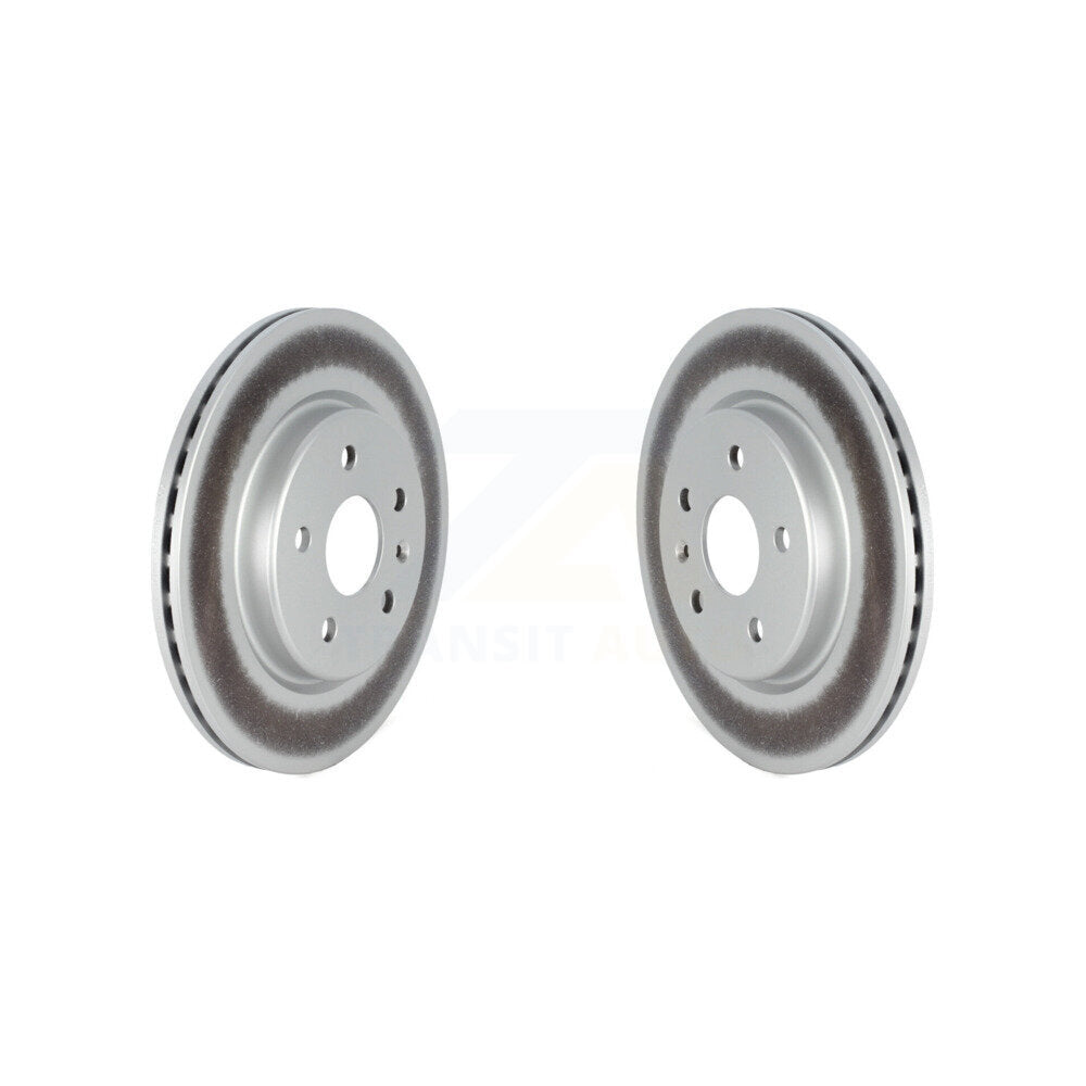 Coated Disc Brake Rotors Rear Pair For Cadillac XT4 Buick Envision