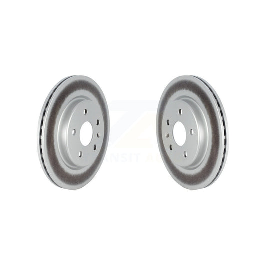 Coated Disc Brake Rotors Rear Pair For Cadillac XT4 Buick Envision