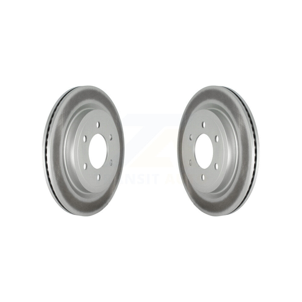 Coated Disc Brake Rotors Rear Pair For Ford F-150 Expedition Lincoln Navigator