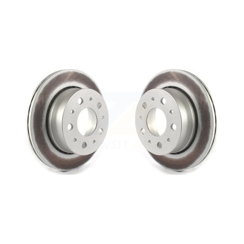 Coated Brake Rotors Rear Pair For Ram ProMaster 2500 3500 1500 With Vented Rotor